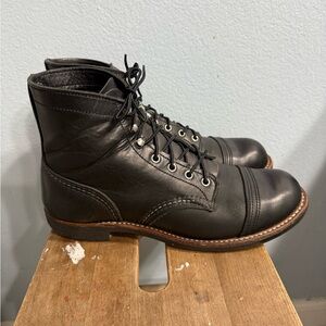 Classic Black Leather Men's Boots